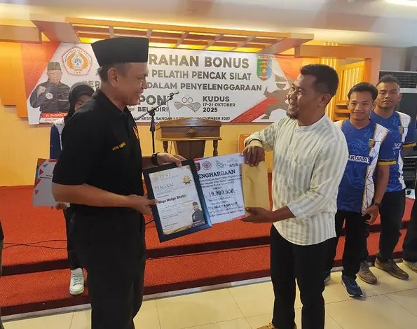 IPSI Lampung Beri Reward untuk Para Pendekar PON Beladiri 2025