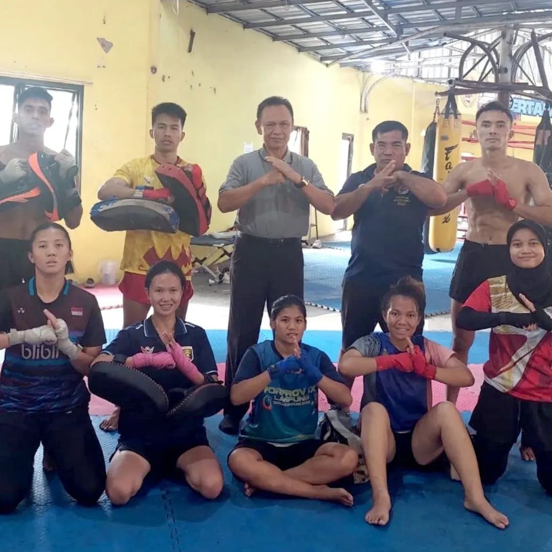 Ketum KONI Lampung Semangati Cabor Beladiri Saat Tinjau Latihan Karate