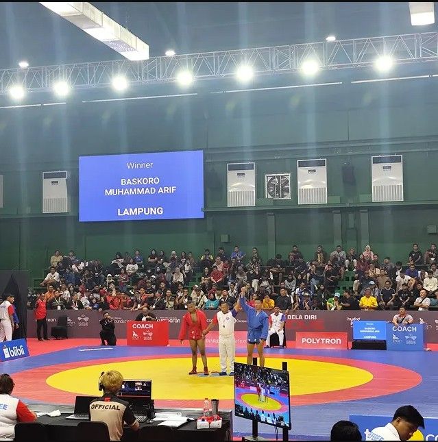 Muhammad Arif Baskoro Lolos ke Final Sambo PON Beladiri 2025