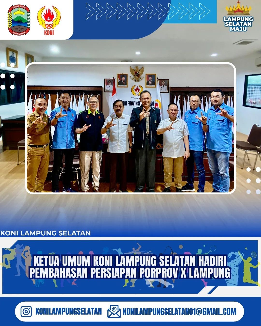 Rapat Koordinasi KONI Lampung Bahas Persiapan PORPROV X