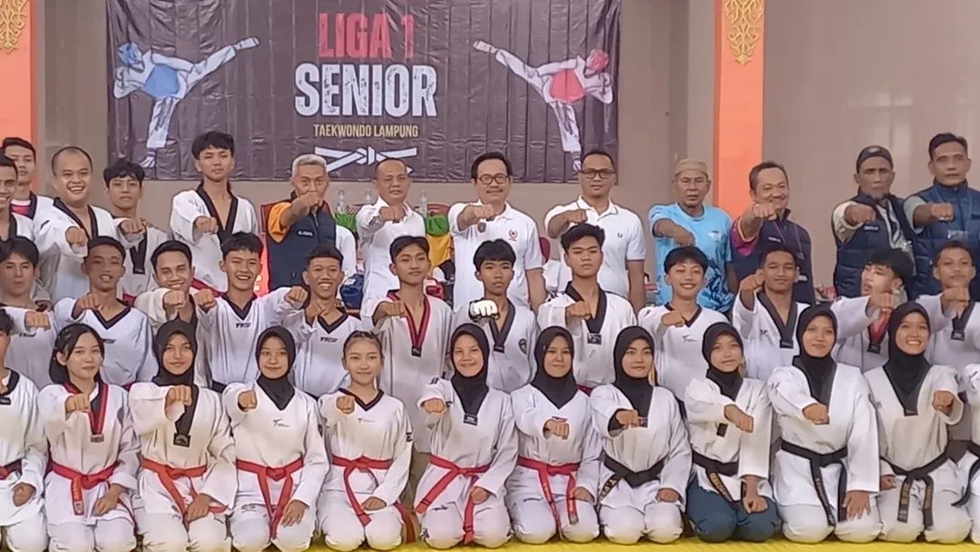 Riagus Ria Buka Liga 1 Senior Taekwondo Lampung 2025