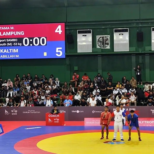 Tama Maulana Abi Tampil Maksimal di Semifinal Sambo PON Beladiri 2025