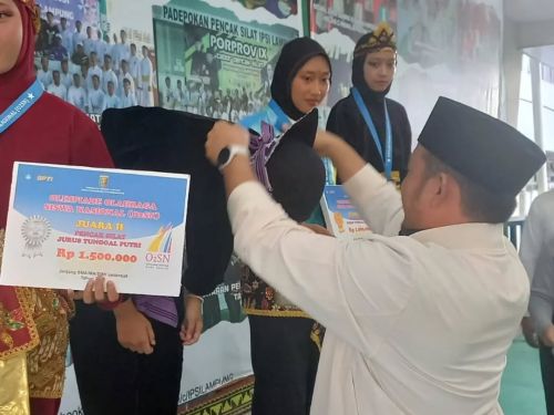 Bandarlampung Borong Emas Pencak Silat pada O2SN Provinsi 2025