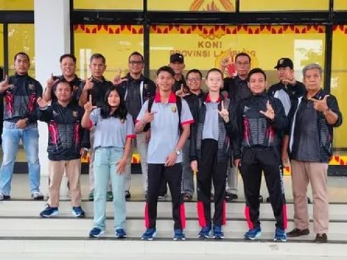 Lima Atlet Wushu Lampung Resmi Dilepas Menuju PON Beladiri Kudus 2025