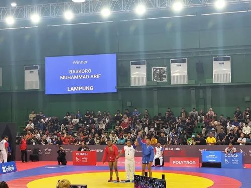 Muhammad Arif Baskoro Lolos ke Final Sambo PON Beladiri 2025