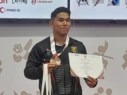 Ocniel Juandi Simamata Raih Medali Perunggu untuk Lampung di PON Beladiri 2025